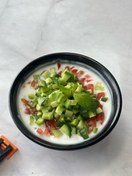 Cucumber with milk